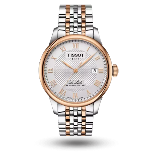 Montre Tissot Le Locle Powermatic 80 Bicolore rose - T006.407.22.033.00
