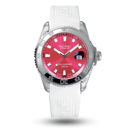 Paul Picot Paul Mariner S Tutti Frutti Rose, Bracelet caoutchouc - P4351SG.9614CN051