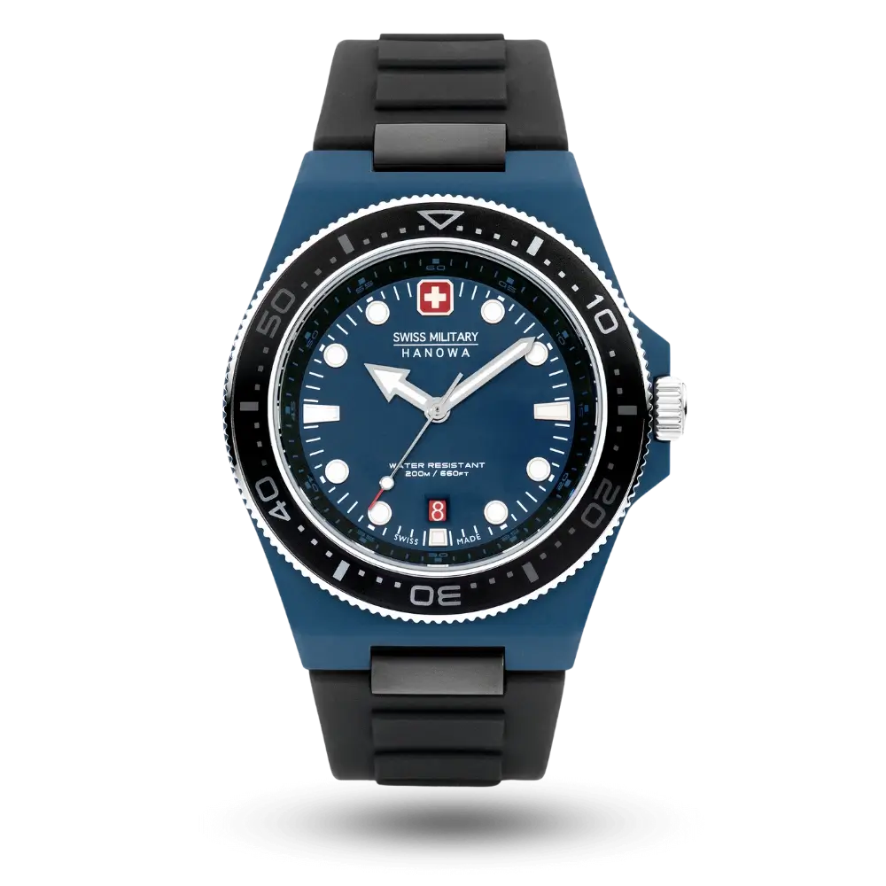 Montre Swiss Military Hanowa Ocean Pioneer #tide Bleu - SMWGN0001184
