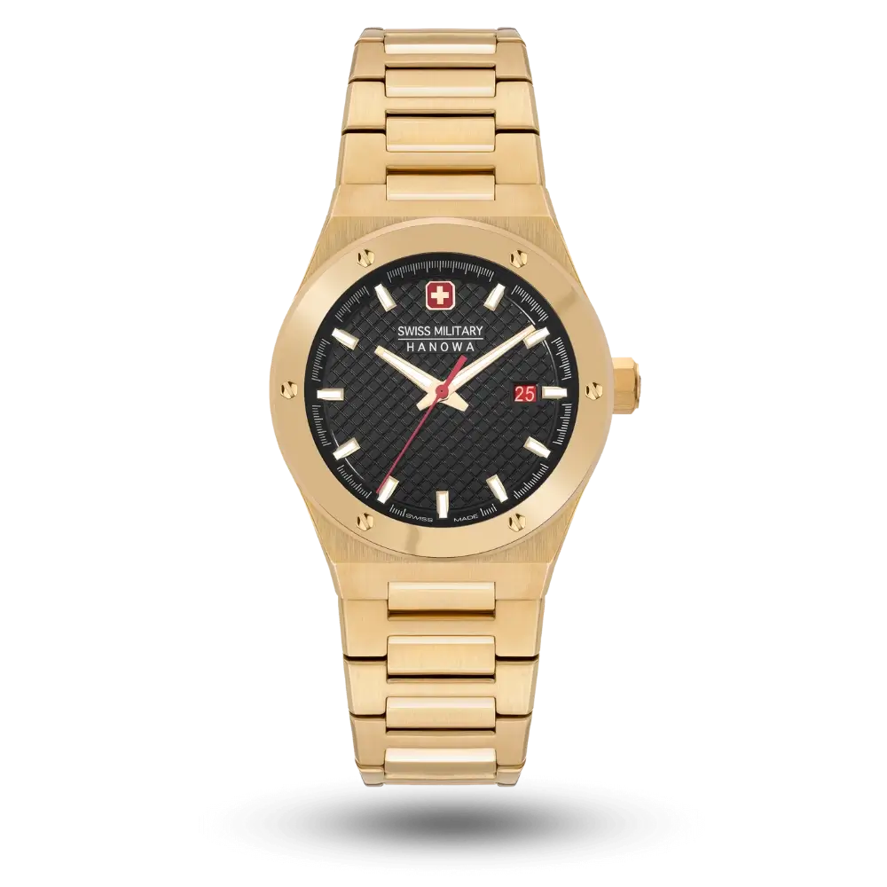 Montre Swiss Military Hanowa Sidewinder Lady Ø32mm Noir, PVD or jaune – SMWLH2101810
