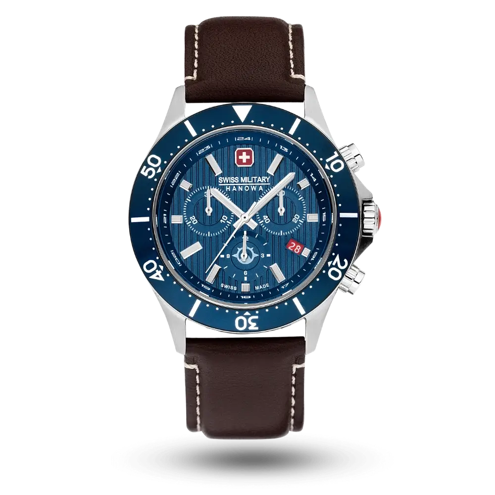 Montre Swiss Military Hanowa Flagship X Chrono Bleu - SMWGC2100706