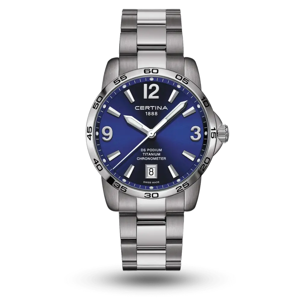 Montre Certina DS Podium COSC Titane Bleu - C034.451.44.047.00