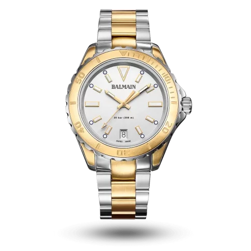 Montre Balmain Ophrys Ø38.50mm Blanc bicolore jaune - B4332.39.25