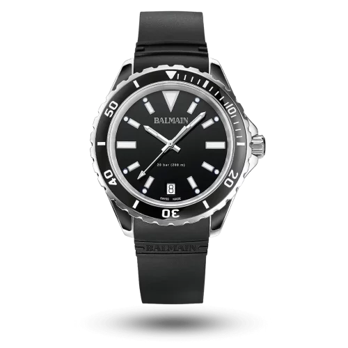 Montre Balmain Ophrys Ø38.50mm Noir sur Bracelet caoutchouc - B4331.32.65