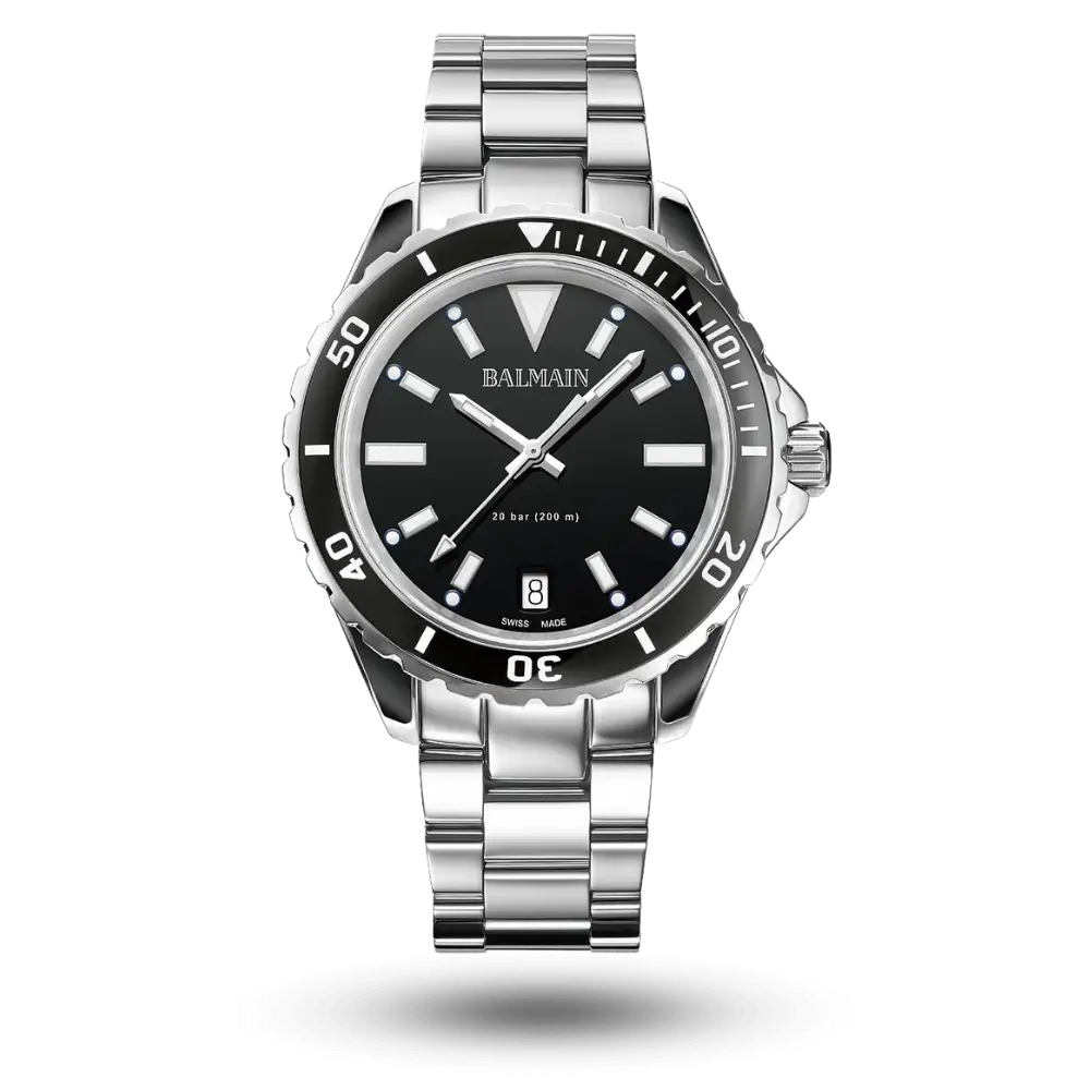 Montre Balmain Ophrys Ø38.50mm Noir sur Bracelet métal - B4331.33.65