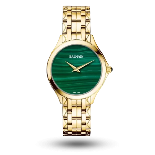 Montre Balmain Flamea II Malachite sur Bracelet métal – B4790.33.75