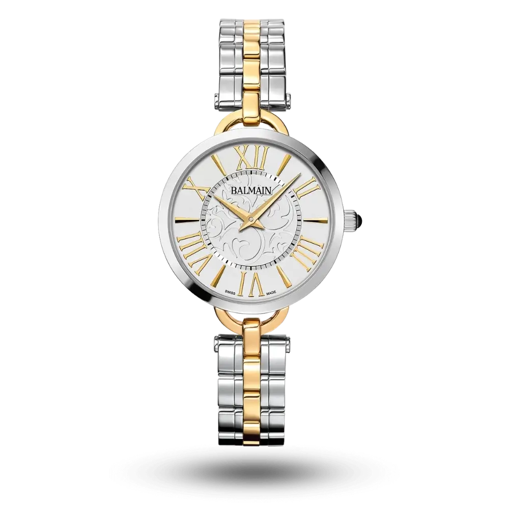 Montre Balmain Orithia Arabesques bicolore jaune - B4772.39.12