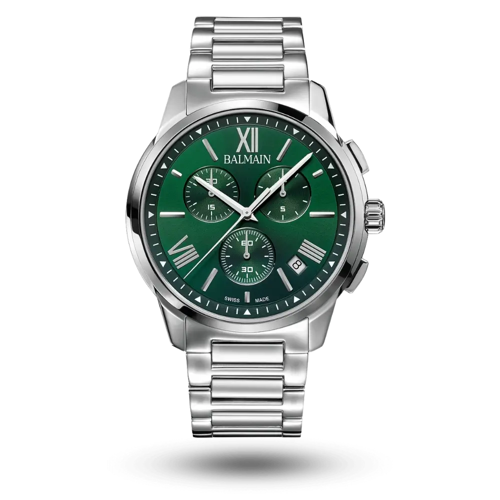 Montre Balmain Madrigal Chrono Ø42mm Vert - B7481.33.72
