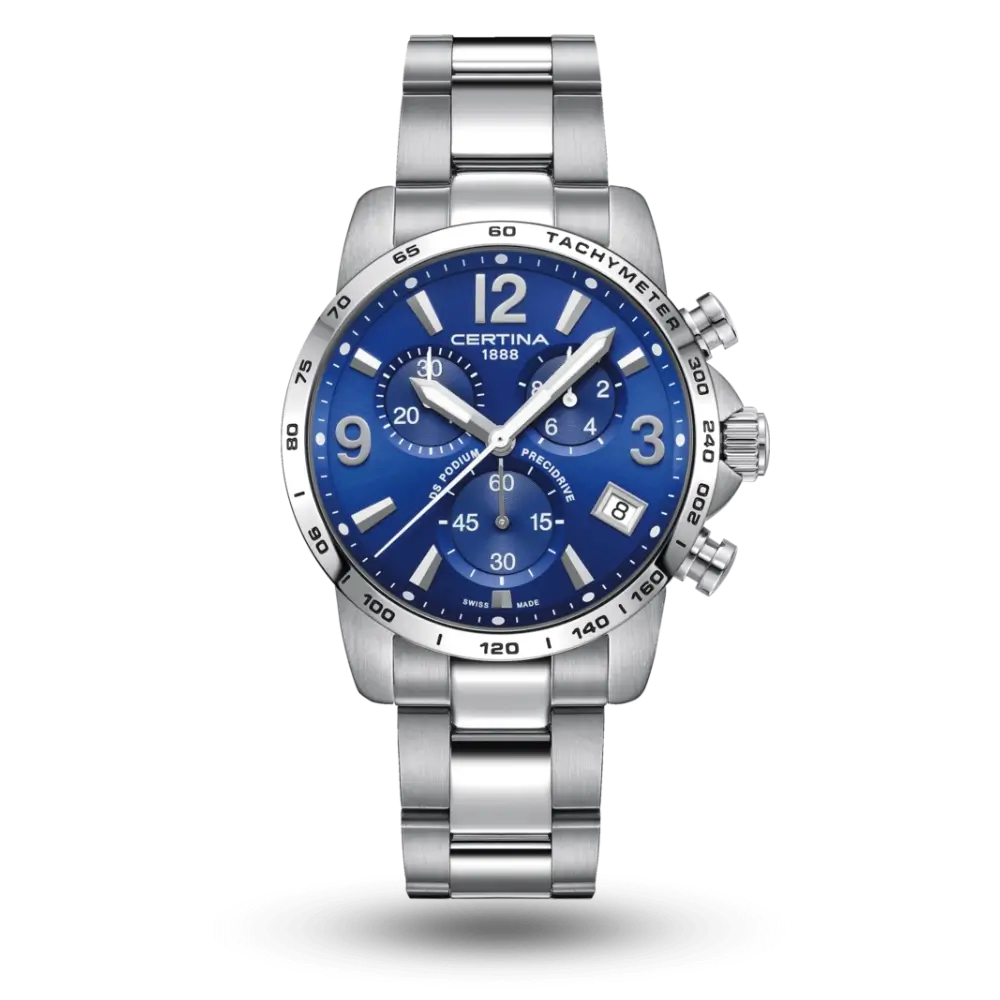 Montre Certina DS Podium Chrono Precidrive 1/10 Bleu - C034.417.11.047.00