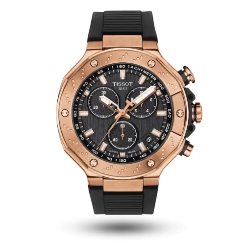 Montre Tissot T-Race Chronograph Noir sur Bracelet caoutchouc - T141.417.37.051.00