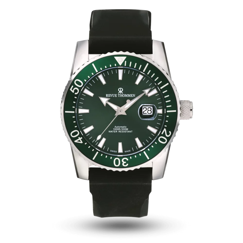 Revue Thommen Professional Diver Automatic Ø45.5mm Vert – 17030.2534