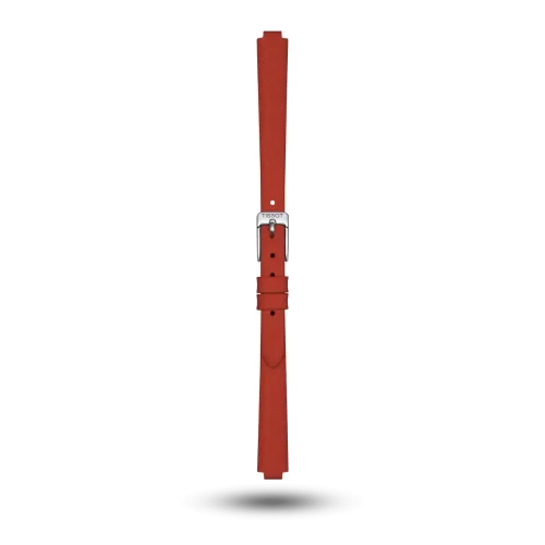 Bracelet Tissot Lovely Round en cuir rouge avec boucle ardillon - T600048094