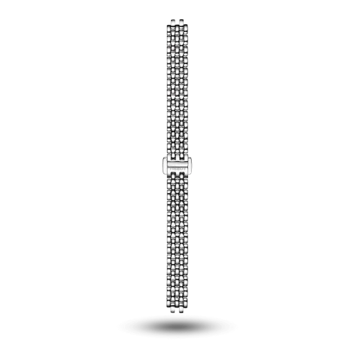 Bracelet Tissot Lovely Round en acier avec boucle papillon - T605030157