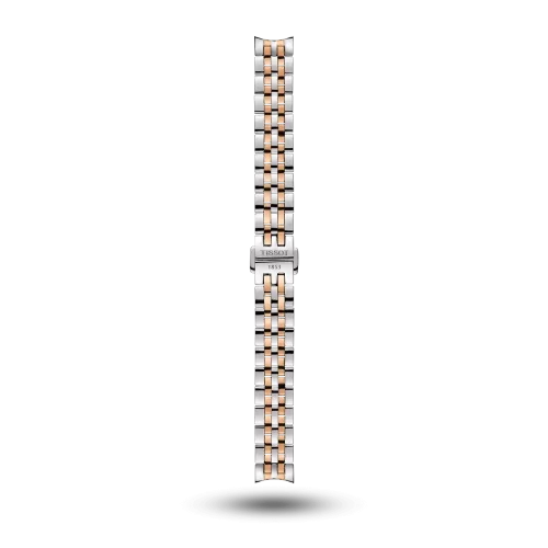 Bracelet Tissot Le Locle Lady 25mm en acier bicolore rose avec boucle papillon - T605040875