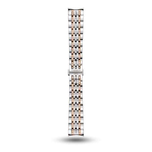 Bracelet Tissot Le Locle Gent Powermatic 80 en acier bicolore rose avec boucle papillon - T605040880