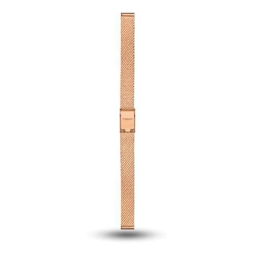 Bracelet Tissot Lovely Square milanais en acier PVD or rose - T605042973