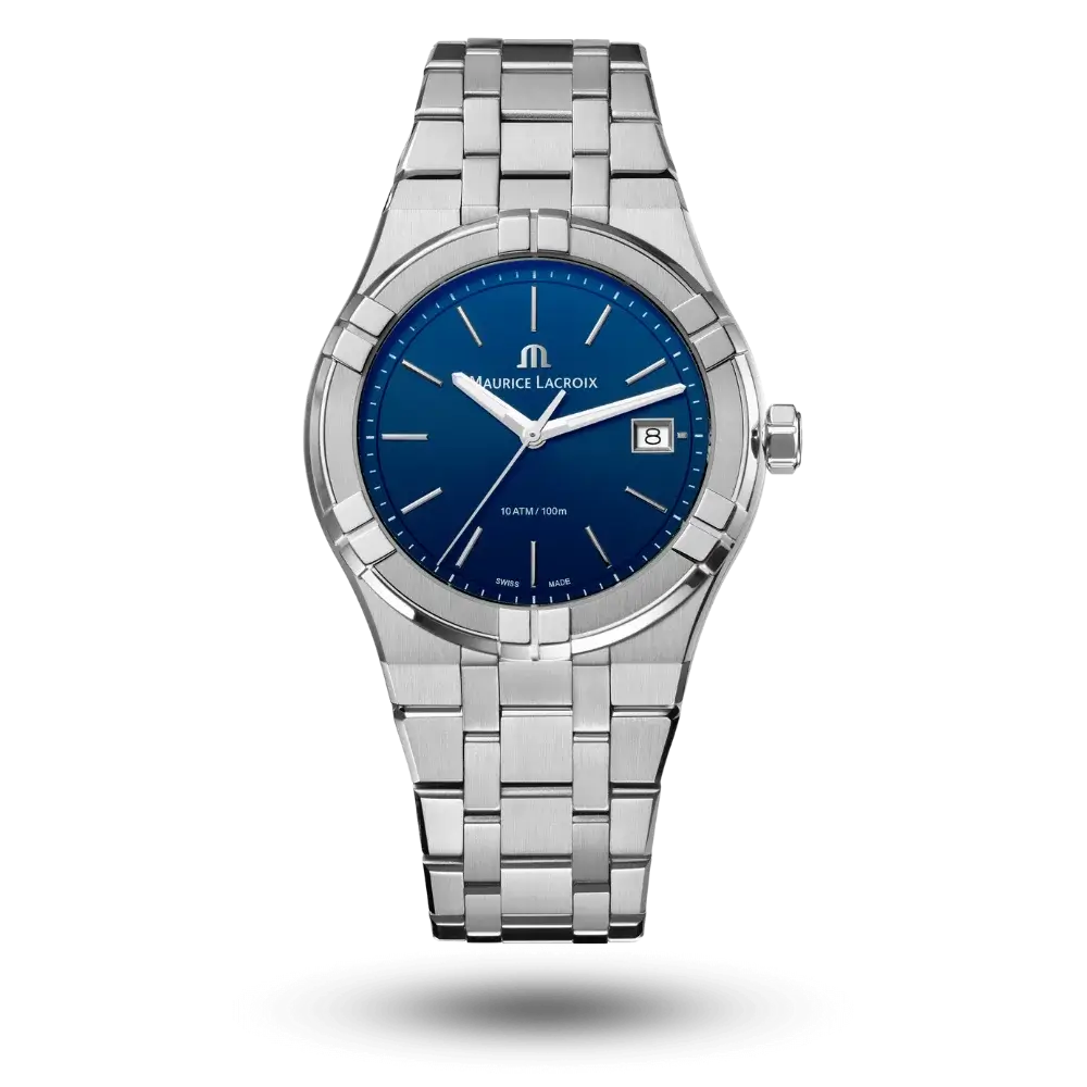 Maurice Lacroix Aikon Quartz Date 40mm Bleu - AI1108-SS002-430-1