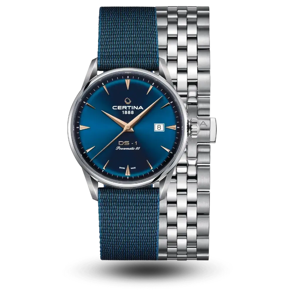 Montre Certina DS-1 Powermatic 80 Bleu - C029.807.11.041.02