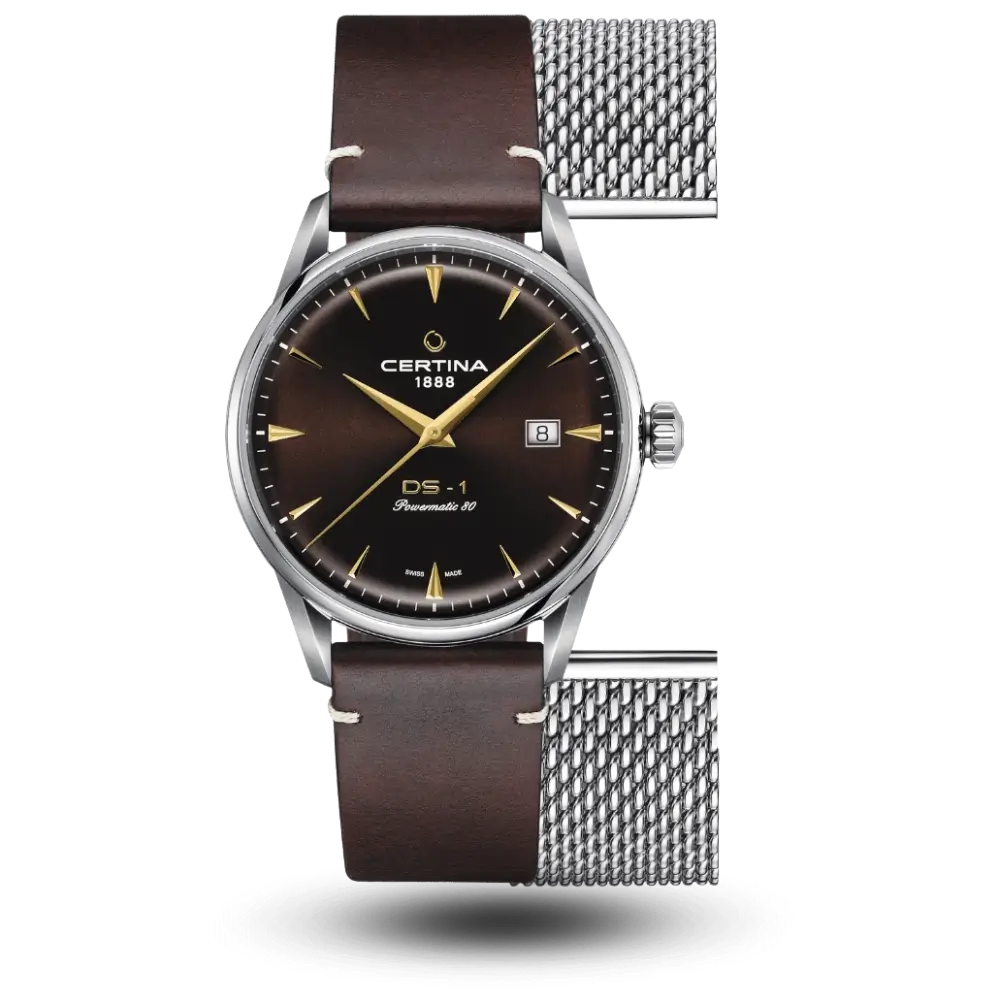 Montre Certina DS-1 Powermatic 80 Brun - C029.807.11.291.02