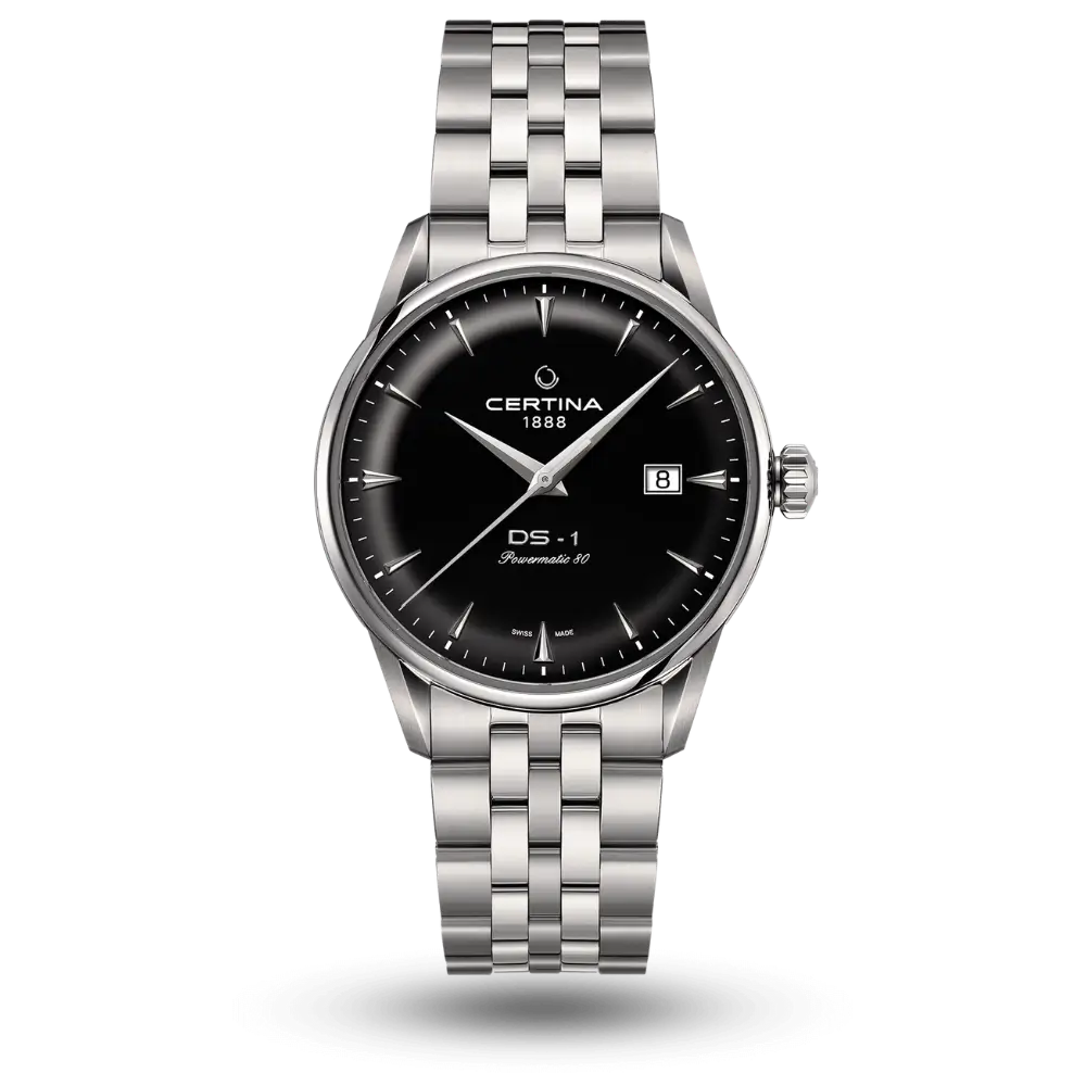 Montre Certina DS-1 Powermatic 80 Noir sur Bracelet métal - C029.807.11.051.00