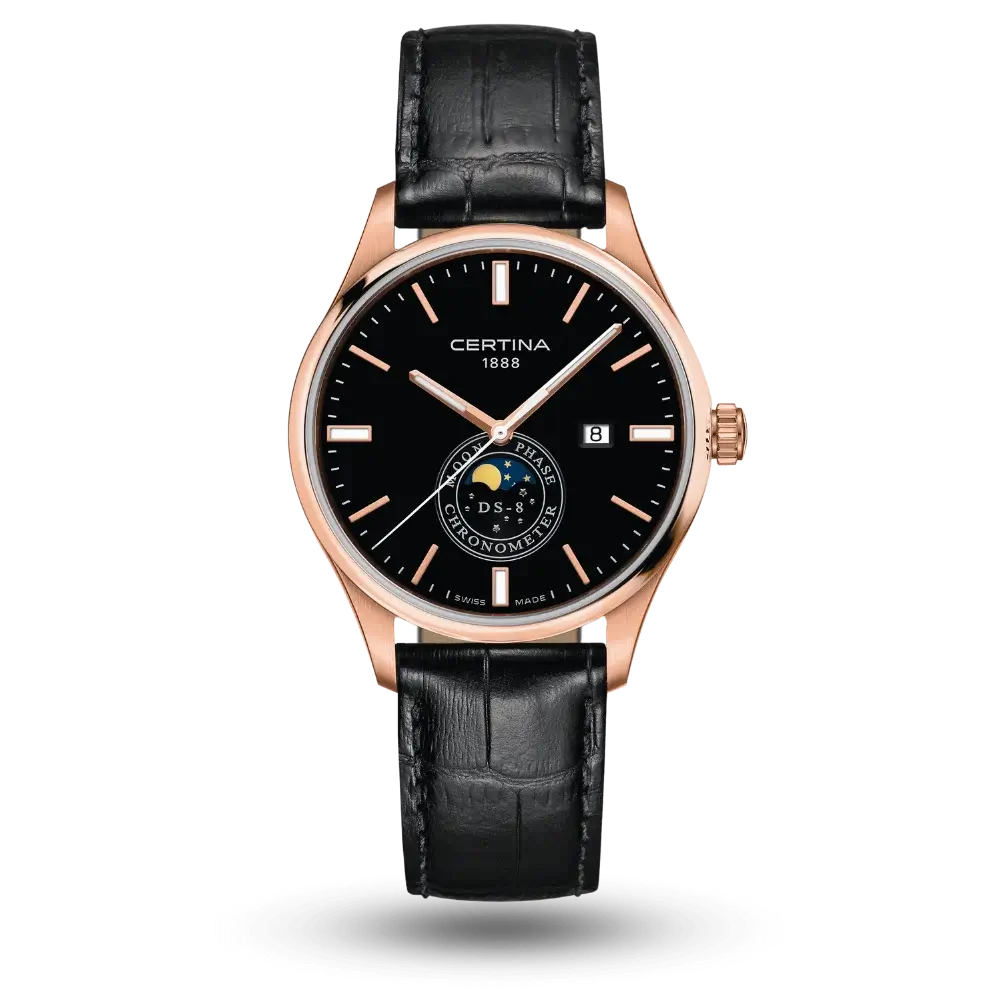 Montre Certina DS-8 COSC Moonphase Noir - C033.457.36.051.00