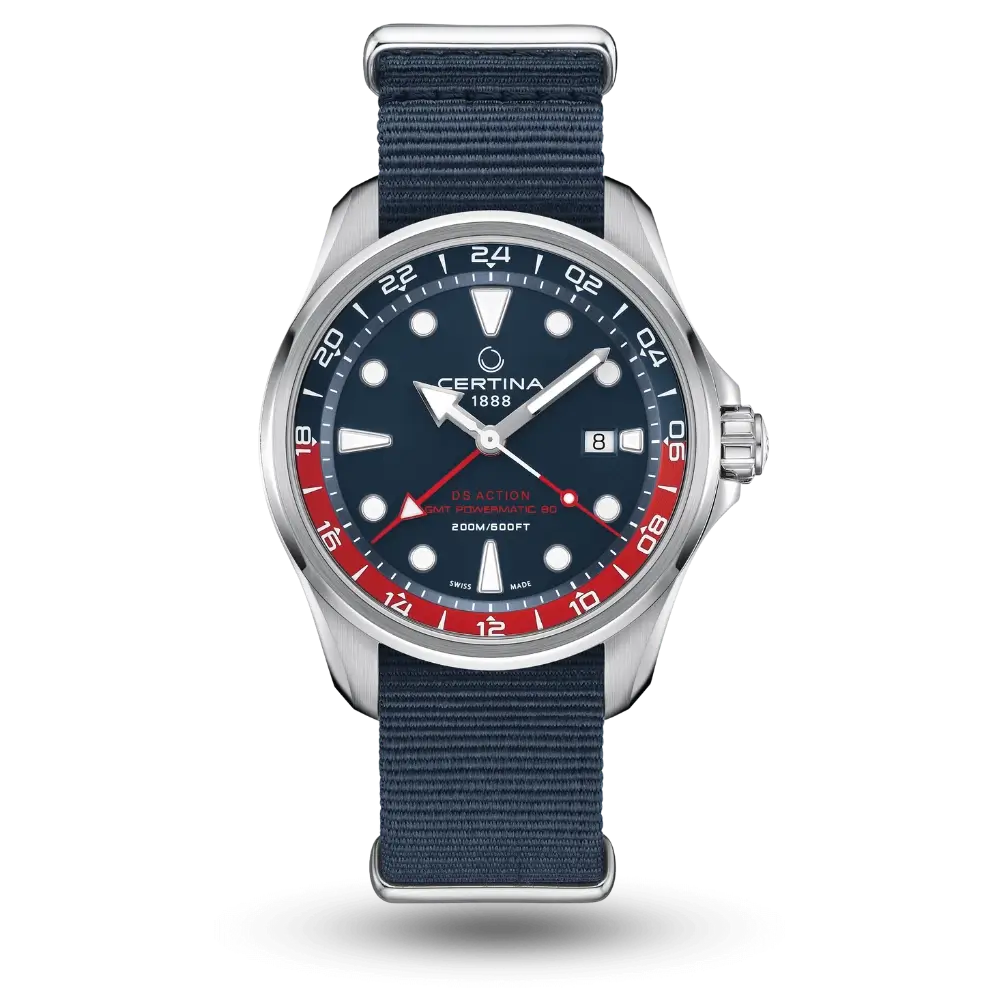 Montre Certina DS Action GMT Powermatic 80 Bleu - C032.429.18.041.00