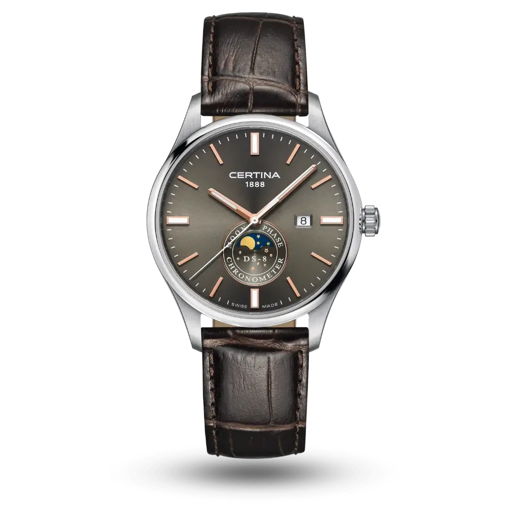 Montre Certina DS-8 COSC Moonphase Gris – C033.457.16.081.00