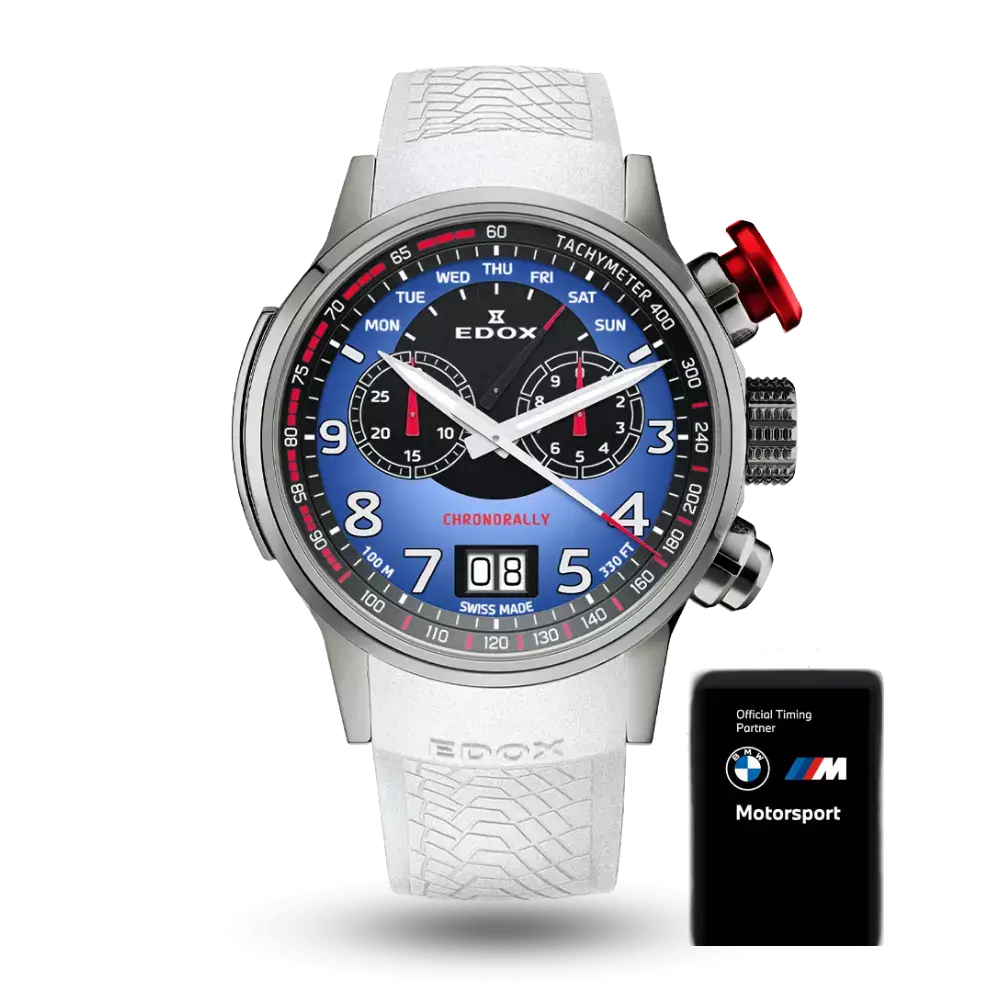 Montre Edox Chronorally Chronograph Quartz BMW M Motorsport Limited Edition - 38001 TINR BUDN