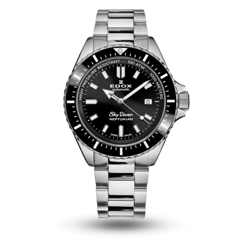 Montre Edox Neptunian Automatic Noir - 80120-3NM-NIN
