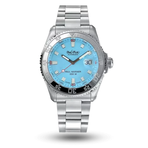 Paul Picot Paul Mariner S Tutti Frutti Bleu clair, Bracelet métal – P4351.SG.4000.2636