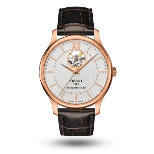 Montre Tissot Tradition Powermatic 80 Open Heart - T063.907.36.038.00