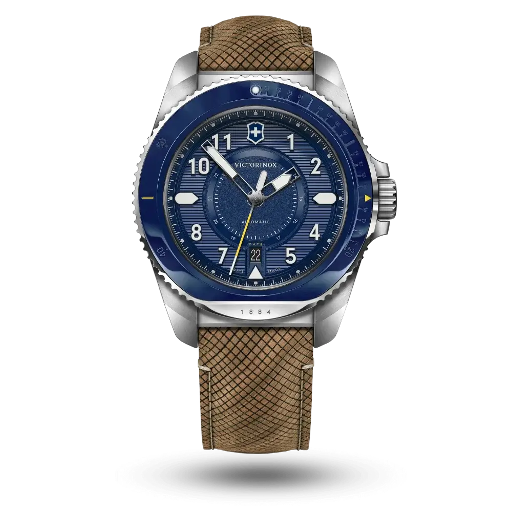 Montre Victorinox Journey 1884 Automatic Bleu sur Bracelet en bois – 241980.1