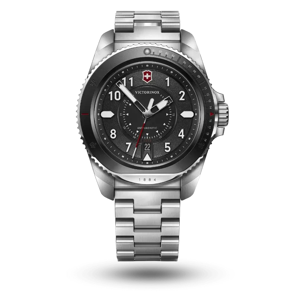 Montre Victorinox Journey 1884 Quartz Noir sur Bracelet métal - 242009