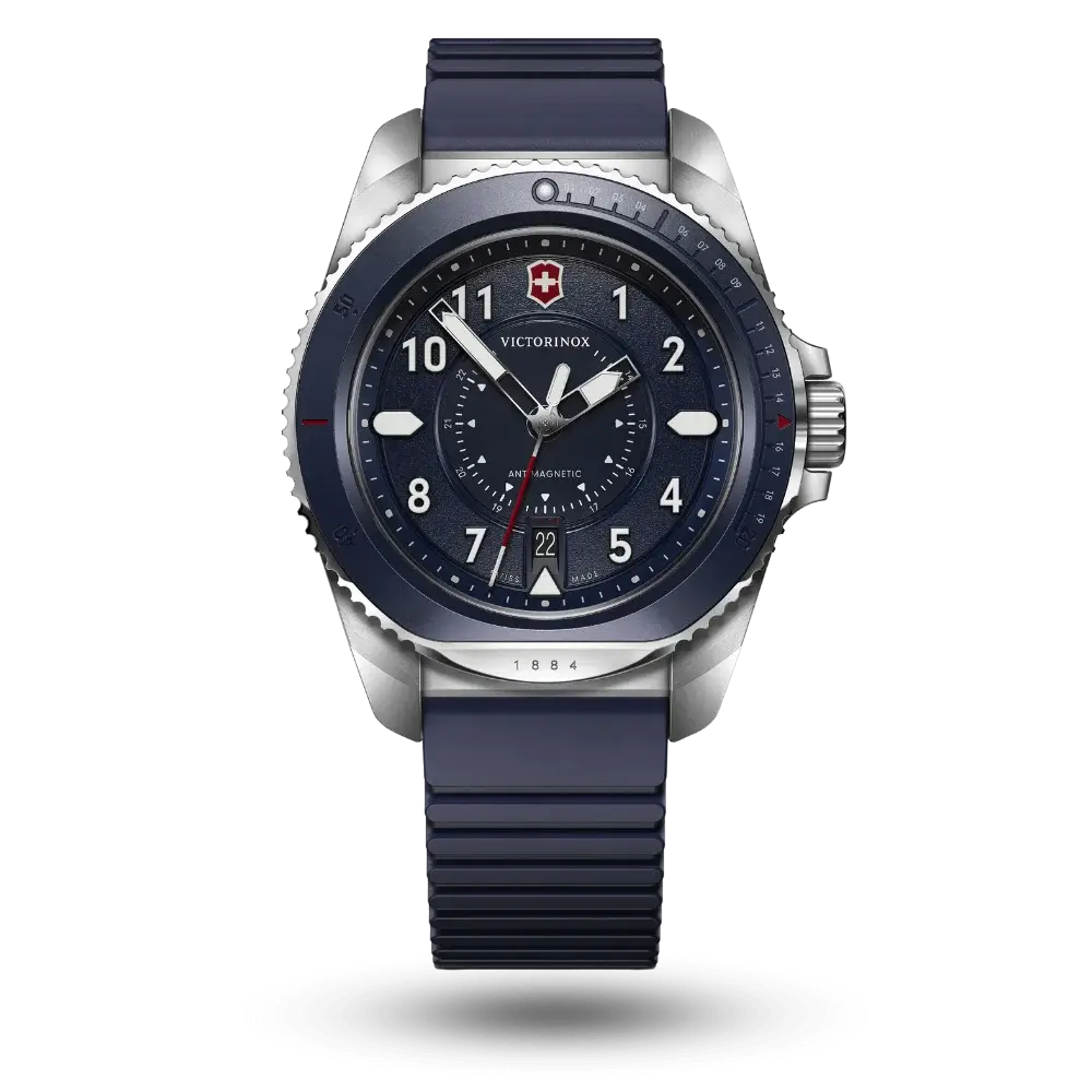 Montre Victorinox Journey 1884 Quartz Bleu sur Bracelet caoutchouc - 241975