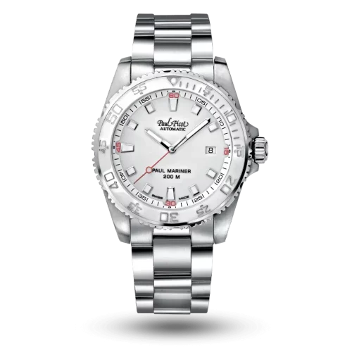 Paul Picot Paul Mariner III Blanc, Bracelet métal – P4352.SG.CBL.4000.1614
