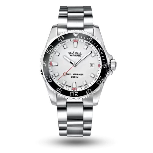 Paul Picot Paul Mariner III Blanc, Bracelet métal – P4352.SG.CB.4000.7614
