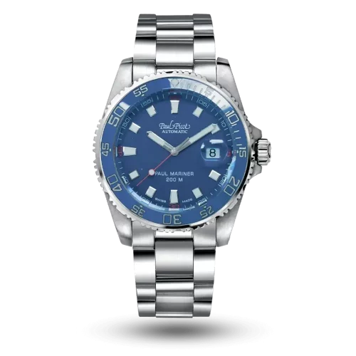 Paul Picot Paul Mariner III Bleu, Bracelet métal – P4353.SG.CB.4000.2614