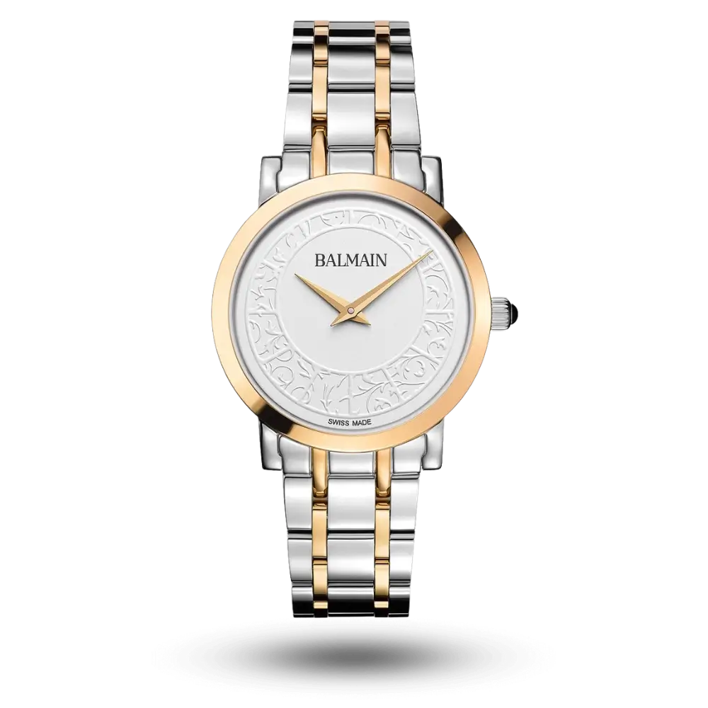 Montre Balmain Laelia Arabesques bicolore jaune – B4432.39.15