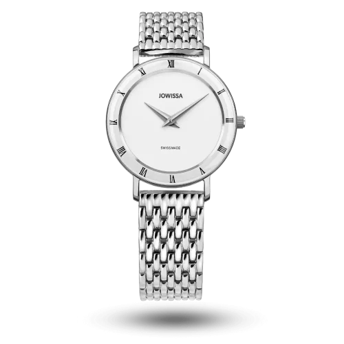 Montre Jowissa Roma Ø30mm Blanc sur Bracelet métal - J2.289.M