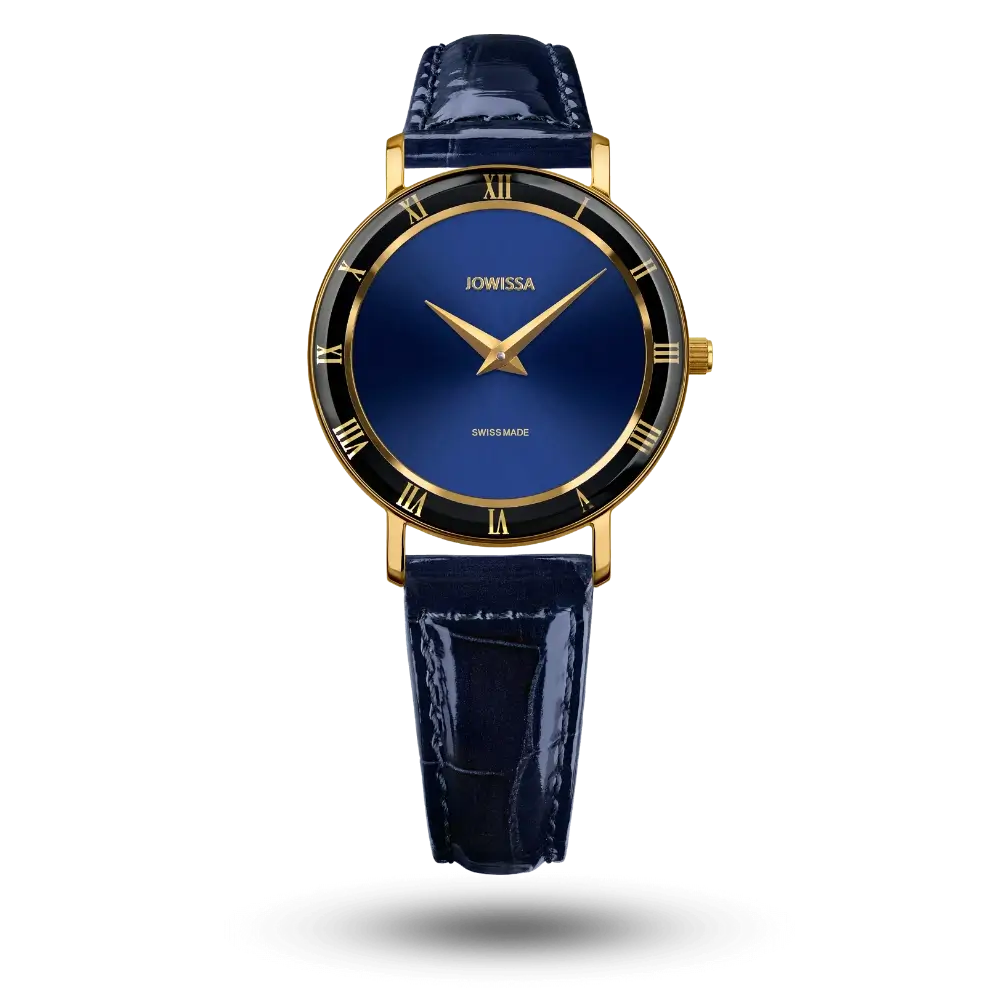 Montre Jowissa Roma Ø30mm Bleu sur Bracelet cuir bleu – J2.271.M