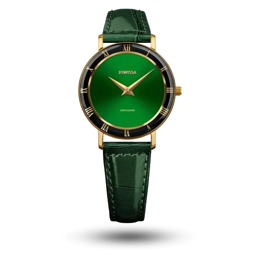 Montre Jowissa Roma Ø30mm Vert sur Bracelet cuir vert – J2.273.M