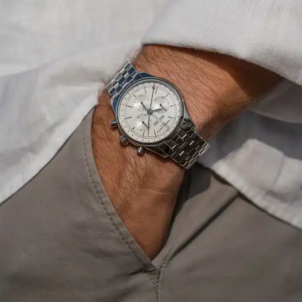 Montre Frederique Constant Classics Quartz Chronograph Triple Calendar - FC-296SW5B6B - Image 4