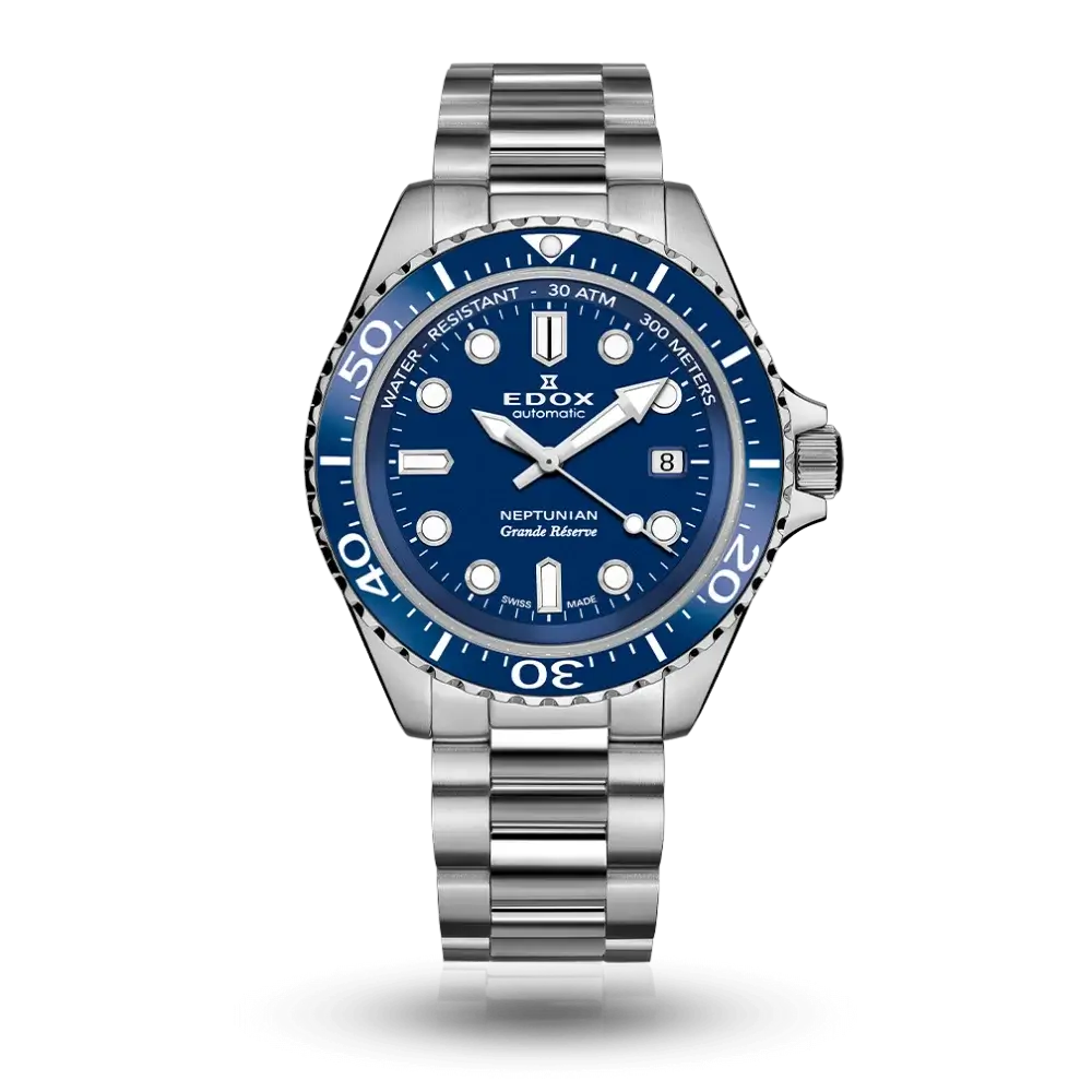 Edox Neptunian Grande Réserve Date Automatique – 80801-3BUM-BUIN