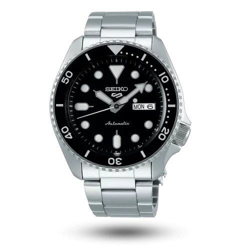 Seiko 5 Sports Automatique Day-Date Noir – SRPD55K1