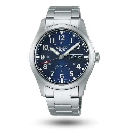Seiko 5 Sports Field Automatique Day-Date Bleu – SRPG29