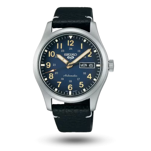 Seiko 5 Sports Field Automatique Day-Date Bleu – SRPG39K1