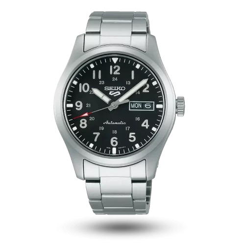 Seiko 5 Sports Field Automatique Day-Date Noir – SRPG27K1