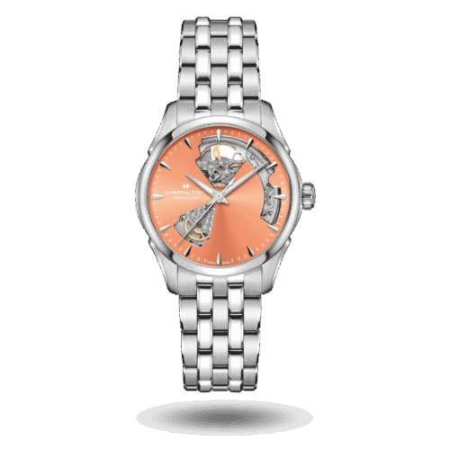 Hamilton Jazzmaster Open Heart Lady Auto Orange - H32215100