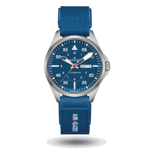 Hamilton Khaki Aviation Pilot Day Date Auto Air-Glaciers Edition - H64655941